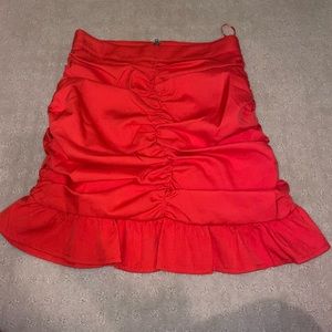 Red mini skirt size small